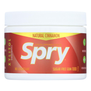 Spry Chewing Gum - Xylitol - Cinnamon - 100 Count - 1 Each Spry Chewing Gum - Xylitol - Cinnamon - 100 Count - 1 Each