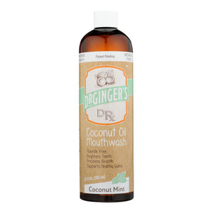 Dr. Ginger's - Mthwsh Coconut Oil Mint - 1 Each 1-14 Fz Dr. Ginger's - Mthwsh Coconut Oil Mint - 1 Each 1-14 Fz