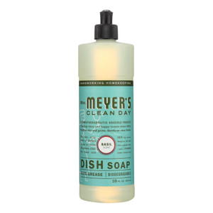 Mrs. Meyer's Clean Day - Liquid Dish Soap - Basil - Case Of 6 - 16 Oz Mrs. Meyer's Clean Day - Liquid Dish Soap - Basil - Case Of 6 - 16 Oz