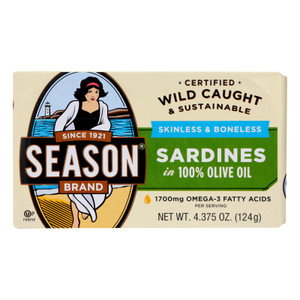 Season Sardines In Olive Oil - Case Of 12 - 4.375 Oz Season Sardines In Olive Oil - Case Of 12 - 4.375 Oz