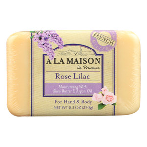 A La Maison - Bar Soap - Rose Lilac - 8.8 Oz A La Maison - Bar Soap - Rose Lilac - 8.8 Oz
