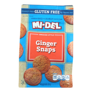 Midel Cookies - Ginger Snaps - Case Of 8 - 8 Oz Midel Cookies - Ginger Snaps - Case Of 8 - 8 Oz