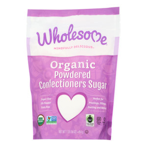 Wholesome Sweeteners Powdered Sugar - Organic And Natural - Case Of 6 Lbs Wholesome Sweeteners Powdered Sugar - Organic And Natural - Case Of 6 Lbs