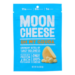 Moon Cheese Gouda Dehydrated Cheese Snack - Case Of 12 - 2 Oz Moon Cheese Gouda Dehydrated Cheese Snack - Case Of 12 - 2 Oz
