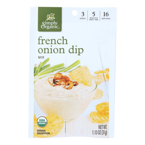Simply Organic French Onion Dip Mix - Case Of 12 - 1.1 Oz. Simply Organic French Onion Dip Mix - Case Of 12 - 1.1 Oz.