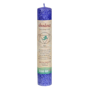Aloha Bay - Chakra Pillar Candle Abundance Indigo - 1 Candle Aloha Bay - Chakra Pillar Candle Abundance Indigo - 1 Candle