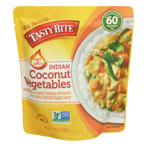 Tasty Bite Heat & Eat Indian Cuisine Entr?e - Hot & Spicy Coconut Vegetables - Case Of 6 - 10 Oz Tasty Bite Heat & Eat Indian Cuisine Entr?e - Hot & Spicy Coconut Vegetables - Case Of 6 - 10 Oz