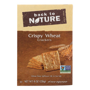 Back To Nature Crispy Crackers - Wheat - Case Of 6 - 8 Oz. Back To Nature Crispy Crackers - Wheat - Case Of 6 - 8 Oz.