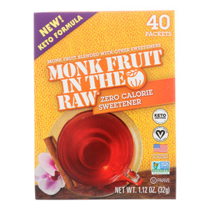 Monk Fruit In The Raw - Swtnr Mnk Fruit N Rw Keto - Case Of 8-40 Pkt Monk Fruit In The Raw - Swtnr Mnk Fruit N Rw Keto - Case Of 8-40 Pkt