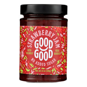 Good Good - Jam Strawberry No Sugar - Case Of 6-12 Oz Good Good - Jam Strawberry No Sugar - Case Of 6-12 Oz