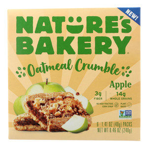 Nature's Bakery - Oatmeal Crumble Apple - Case Of 6 - 8.46 Oz Nature's Bakery - Oatmeal Crumble Apple - Case Of 6 - 8.46 Oz