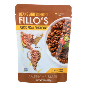 Fillo's Beans - Puerto Rican Pink Beans - Case Of 6 - 10 Oz. Fillo's Beans - Puerto Rican Pink Beans - Case Of 6 - 10 Oz.