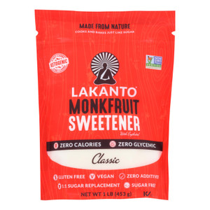 Lakanto - Classic Monkfruit Sweetener - Case Of 8 - 16 Oz. Lakanto - Classic Monkfruit Sweetener - Case Of 8 - 16 Oz.