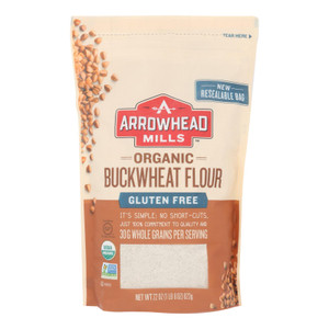 Arrowhead Mills - Organic Bukwheat Flour - Gluten Free - Case Of 6 - 22 Oz. Arrowhead Mills - Organic Bukwheat Flour - Gluten Free - Case Of 6 - 22 Oz.
