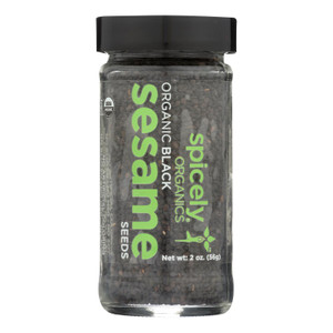 Spicely Organics - Organic Sesame - Black - Case Of 3 - 2 Oz. Spicely Organics - Organic Sesame - Black - Case Of 3 - 2 Oz.
