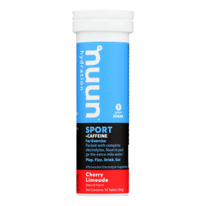 Nuun Hydration Drink Tab - Energy - Cherry Limeade - 10 Tablets - Case Of 8 Nuun Hydration Drink Tab - Energy - Cherry Limeade - 10 Tablets - Case Of 8