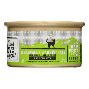 I And Love And You Canned Cat Food - Wabbit Pate - Case Of 24 - 3 Oz I And Love And You Canned Cat Food - Wabbit Pate - Case Of 24 - 3 Oz
