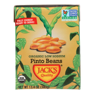 Jack's Quality Organic Low Sodium Pinto Beans - Case Of 8 - 13.4 Oz Jack's Quality Organic Low Sodium Pinto Beans - Case Of 8 - 13.4 Oz