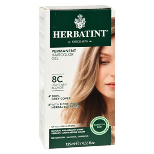 Herbatint Permanent Herbal Haircolour Gel 8c Light Ash Blonde - 135 Ml Herbatint Permanent Herbal Haircolour Gel 8c Light Ash Blonde - 135 Ml
