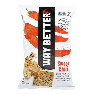 Way Better Snacks Tortilla Chips - Sweet Chili - Case Of 12 - 5.5 Oz. Way Better Snacks Tortilla Chips - Sweet Chili - Case Of 12 - 5.5 Oz.