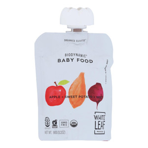 White Leaf Provisions - Baby Food Apple Swtpt Bt - Case Of 6 - 3.2 Oz White Leaf Provisions - Baby Food Apple Swtpt Bt - Case Of 6 - 3.2 Oz