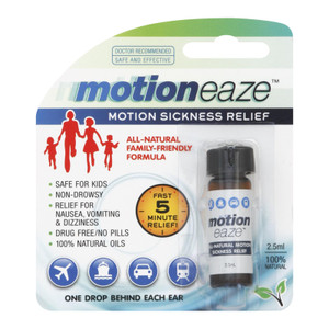 Motioneaze Motion Sickness Relief - Case Of 6 - 2.5 Ml Motioneaze Motion Sickness Relief - Case Of 6 - 2.5 Ml