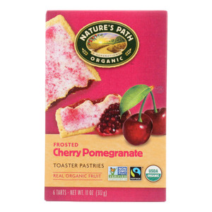 Nature's Path Organic Frosted Toaster Pastries - Cherry Pomegranate - Case Of 12 - 11 Oz. Nature's Path Organic Frosted Toaster Pastries - Cherry Pomegranate - Case Of 12 - 11 Oz.