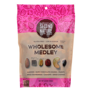 Second Nature - Nut Medley Wholesome - Case Of 6-14 Oz Second Nature - Nut Medley Wholesome - Case Of 6-14 Oz
