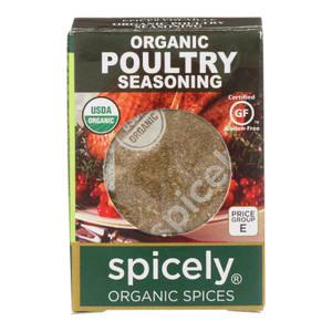 Spicely Organics - Organic Seasoning - Poultry - Case Of 6 - 0.35 Oz. Spicely Organics - Organic Seasoning - Poultry - Case Of 6 - 0.35 Oz.