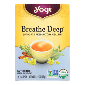 Yogi Tea Breathe Deep - Caffeine Free - 16 Tea Bags Yogi Tea Breathe Deep - Caffeine Free - 16 Tea Bags