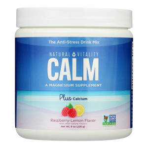 Natural Vitality - Calm W Calc Raspberry Lemon - 1 Each 1-8 Oz Natural Vitality - Calm W Calc Raspberry Lemon - 1 Each 1-8 Oz