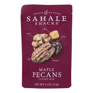 Sahale Snacks Glazed Mix - Maple Pecans - Case Of 6 - 4 Oz. Sahale Snacks Glazed Mix - Maple Pecans - Case Of 6 - 4 Oz.