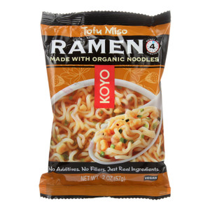 Koyo Tofu Miso Ramen - Case Of 12 - 2 Oz Koyo Tofu Miso Ramen - Case Of 12 - 2 Oz