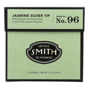 Smith Teamaker Green Tea - Jasmine Silver Top - 15 Bags Smith Teamaker Green Tea - Jasmine Silver Top - 15 Bags