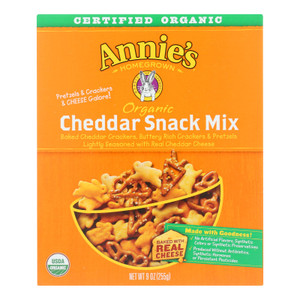 Annie's Homegrown Organic Bunnies Cheddar Snack Mix - Case Of 12 - 9 Oz. Annie's Homegrown Organic Bunnies Cheddar Snack Mix - Case Of 12 - 9 Oz.