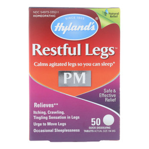 Hylands Homeopathic - Restful Legs Pm - 50 Tab Hylands Homeopathic - Restful Legs Pm - 50 Tab