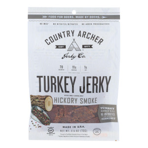 Country Archer - Jerky Turkey Hickry Smokd - Case Of 12-2.5 Oz Country Archer - Jerky Turkey Hickry Smokd - Case Of 12-2.5 Oz