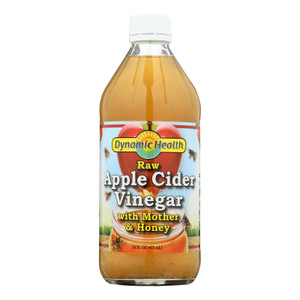 Dynamic Health Apple Cider Vinegar - With The Mother And Natural Honey - Glass Bottle - 16 Oz Dynamic Health Apple Cider Vinegar - With The Mother And Natural Honey - Glass Bottle - 16 Oz
