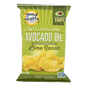 Good Health Kettle Chips - Avocado Oil Lime Ranch - Case Of 12 - 5 Oz. Good Health Kettle Chips - Avocado Oil Lime Ranch - Case Of 12 - 5 Oz.