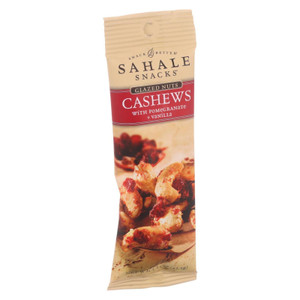 Sahale Snacks Glazed Nuts - Cashews With Pomegranate And Vanilla - 1.5 Oz - Case Of 9 Sahale Snacks Glazed Nuts - Cashews With Pomegranate And Vanilla - 1.5 Oz - Case Of 9