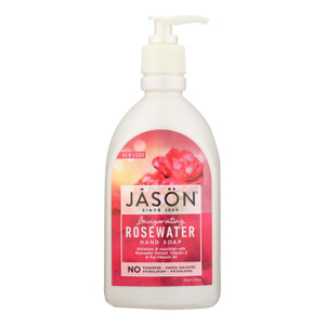 Jason Pure Natural Hand Soap Invigorating Rosewater - 16 Fl Oz Jason Pure Natural Hand Soap Invigorating Rosewater - 16 Fl Oz