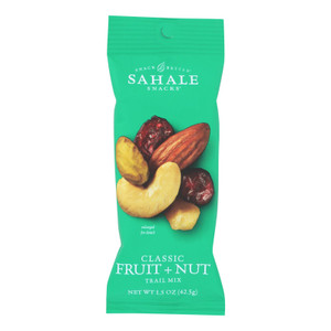 Sahale Snacks Trail Mix - Classic Fruit And Nut Blend - 1.5 Oz - Case Of 9 Sahale Snacks Trail Mix - Classic Fruit And Nut Blend - 1.5 Oz - Case Of 9