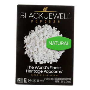 Black Jewell Microwave Popcorn - Natural - Case Of 6 - 10.5 Oz. Black Jewell Microwave Popcorn - Natural - Case Of 6 - 10.5 Oz.