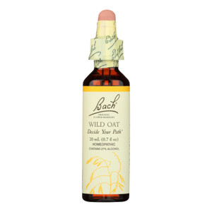 Bach Flower Remedies Essence Wild Oat - 0.7 Fl Oz Bach Flower Remedies Essence Wild Oat - 0.7 Fl Oz