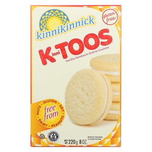 Kinnikinnick Vanilla Creme Sandwich Cookies - Case Of 6 - 8 Oz. Kinnikinnick Vanilla Creme Sandwich Cookies - Case Of 6 - 8 Oz.