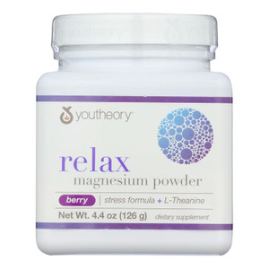 Youtheory - Magnesium Powder - 1 Each - 4.4 Oz Youtheory - Magnesium Powder - 1 Each - 4.4 Oz