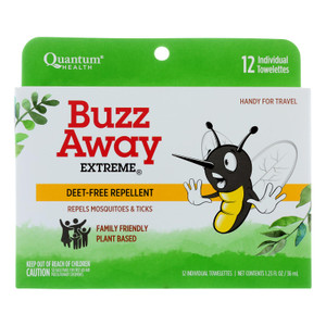Quantum Research Buzz Away Towelettes - 12 Pack Quantum Research Buzz Away Towelettes - 12 Pack