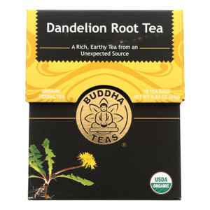Buddha Teas - Organic Tea - Dandelion Root - Case Of 6 - 18 Bags Buddha Teas - Organic Tea - Dandelion Root - Case Of 6 - 18 Bags
