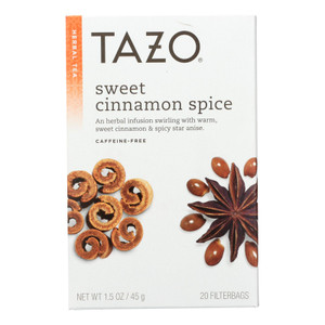 Tazo Tea Herbal Tea - Sweet Cinnamon Spice - Case Of 6 - 20 Bag Tazo Tea Herbal Tea - Sweet Cinnamon Spice - Case Of 6 - 20 Bag