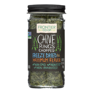 Frontier Herb Chives - Freeze Dried - Cut And Sifted - .14 Oz Frontier Herb Chives - Freeze Dried - Cut And Sifted - .14 Oz